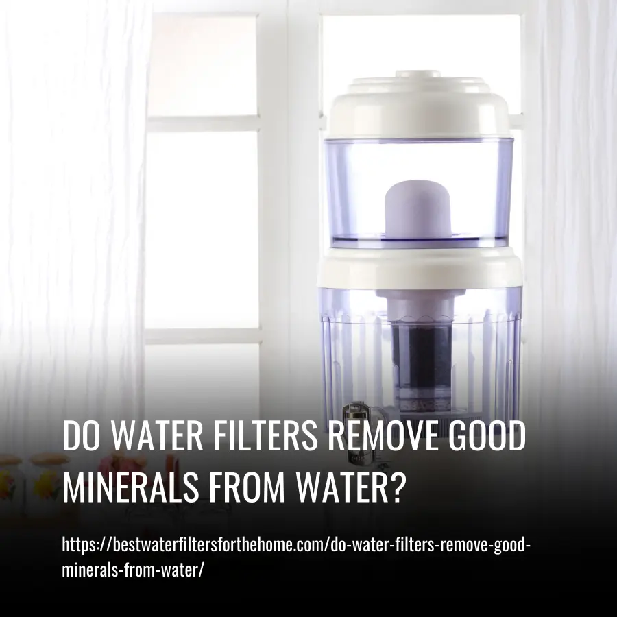 do water filters remove good minerals from water