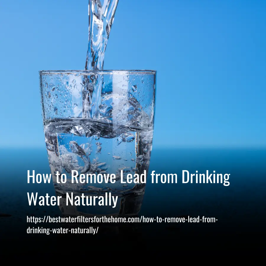 how to remove lead from drinking water naturally