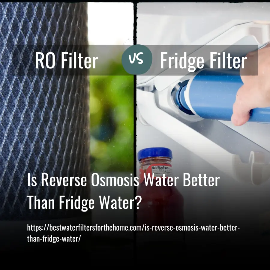 Is Reverse Osmosis Water Better Than Fridge Water